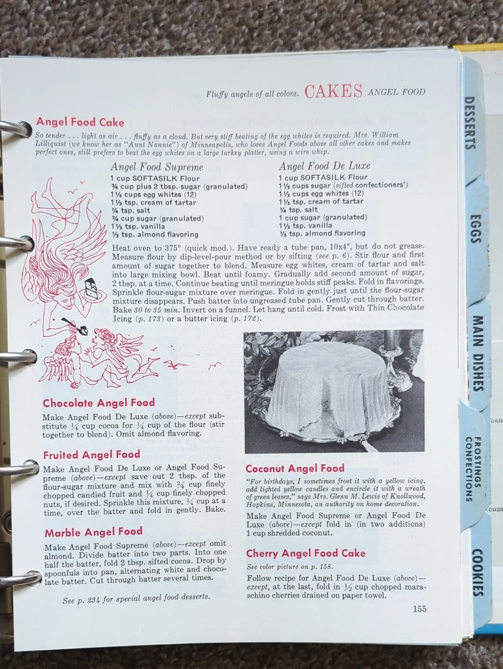 Vintage 1961 Betty Crocker's 5 Ring Cookbook 1st Edition 4th Printing